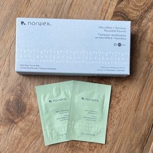 Norwex Microfiber & Bamboo Reusable Rounds with Mesh Bag Bundle